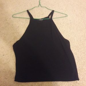 Halter top black tank top